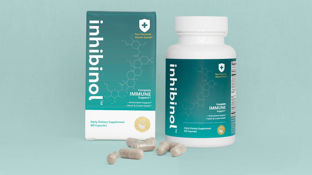 Inhibinol AI - Daily Supplement to promote immune health, antioxidant support, heart & cardio health, and support inflammation after strenuous activities.